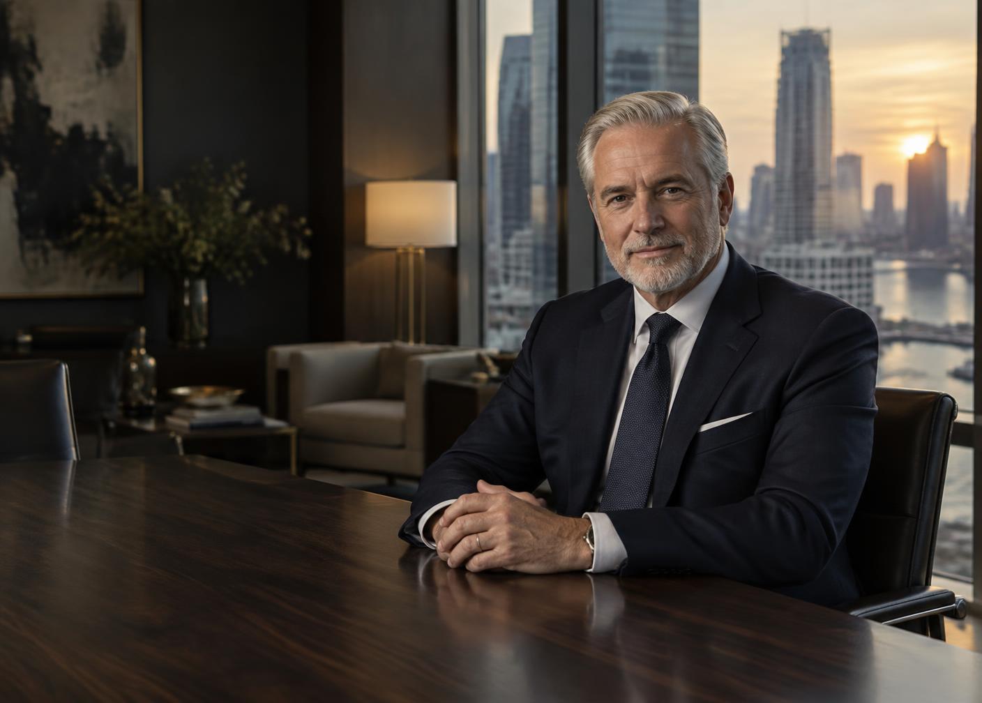 Michael R. Bennett in a modern conference office